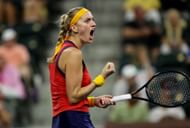 Kvitova battled through a marathon contest against Aliaksandra Sasnovich in the second round.